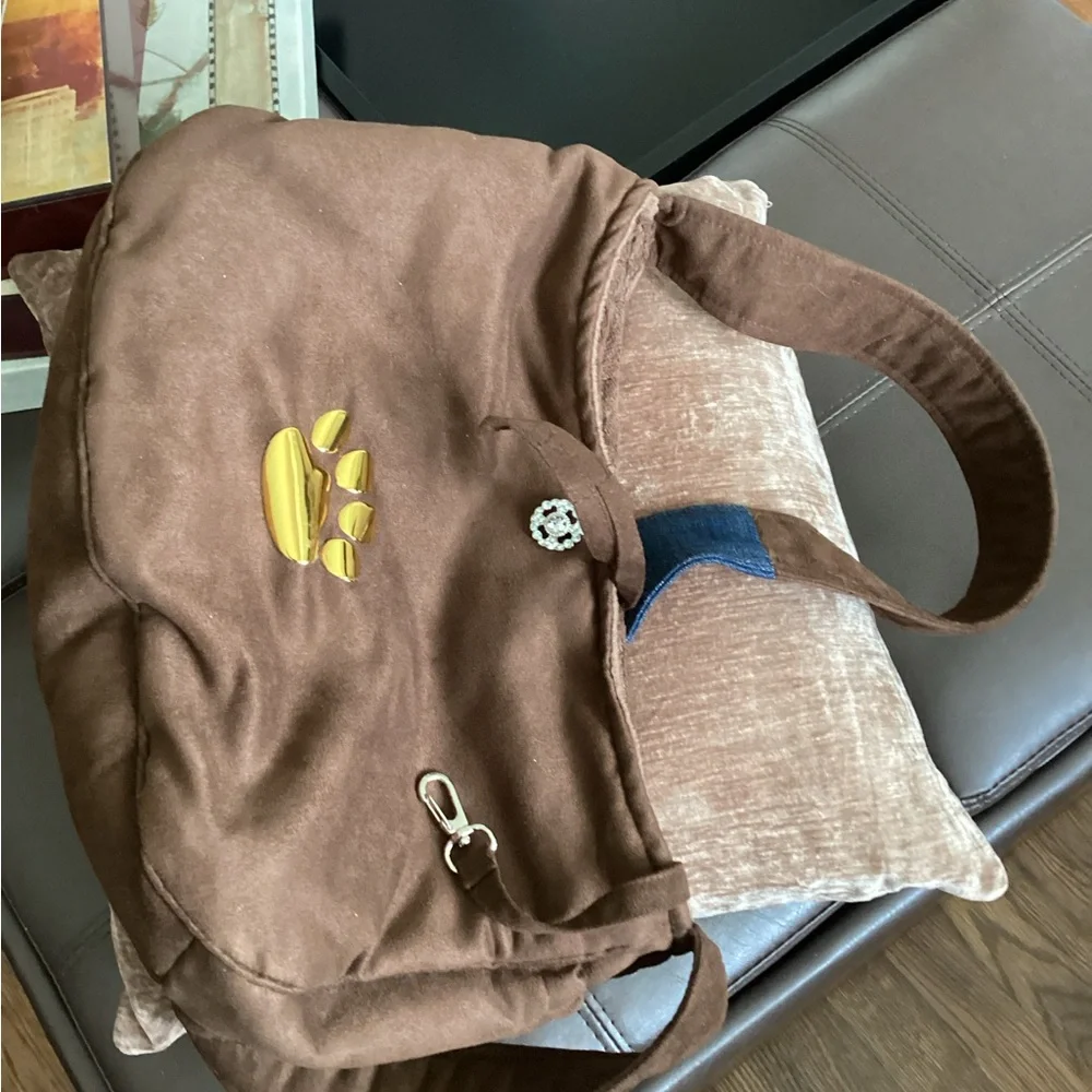 Brown Quilted Dog Snuggle Sack Ruff Ruff Couture